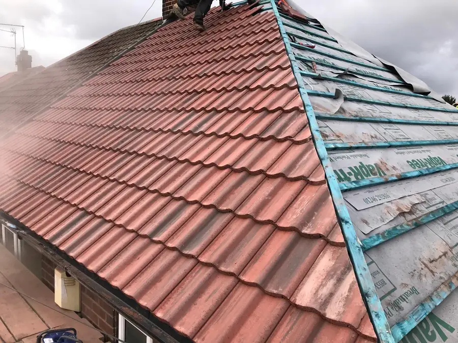 Storm damage work by RoofRite Roofing